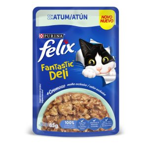 Alimento Húmedo Para Gatos Felix Fantastic Deli Atún X 85 Gr