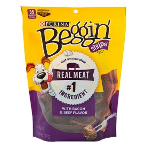 Snack Para Perro Beggin Tocineta Carne  X 170Gr