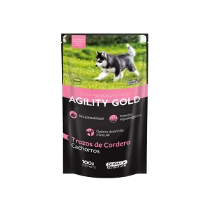 Agility Gold Trozos Cordero Cachorro 100Gr