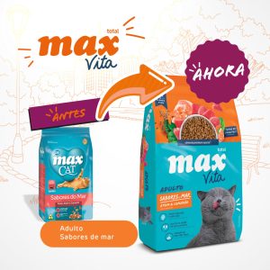 Comida Para Gato Max Vita Adulto Sabores de mar 1 kg