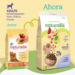 Comida para perro Naturalis Adulto Pollo, Pavo y Frutas raza pequeña 10Kg