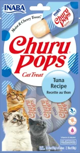 Inaba Cat Snack Churu Pops 4 Piezas  – Atún 60 Gr.