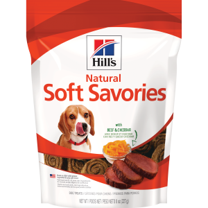 Snack para perro Hills Savories Beef and Cheddar 8.8 Onz