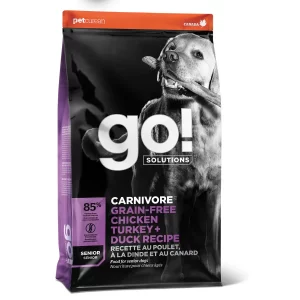 Go! Carnivore grain free chicken, turkey + duck senior recipe for dogs x 5.4 kg