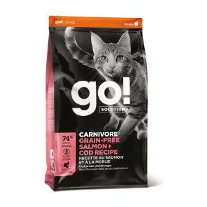 Go! Carnivore grain free salmon + cod recipe for cats x 3.7 kg